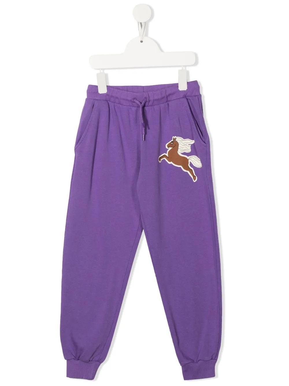 

Mini Rodini pants con estampado gráfico - Morado