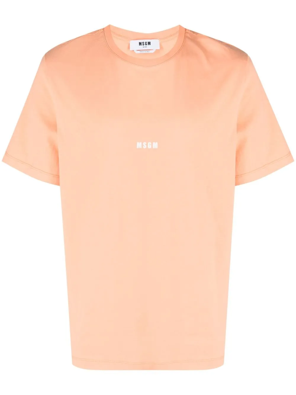 

MSGM logo-print detail T-shirt - Orange