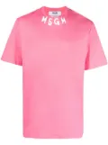 MSGM logo-print cotton T-shirt - Pink