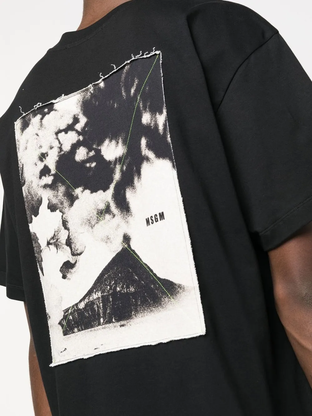 Msgm Logo-print T-shirt In Black
