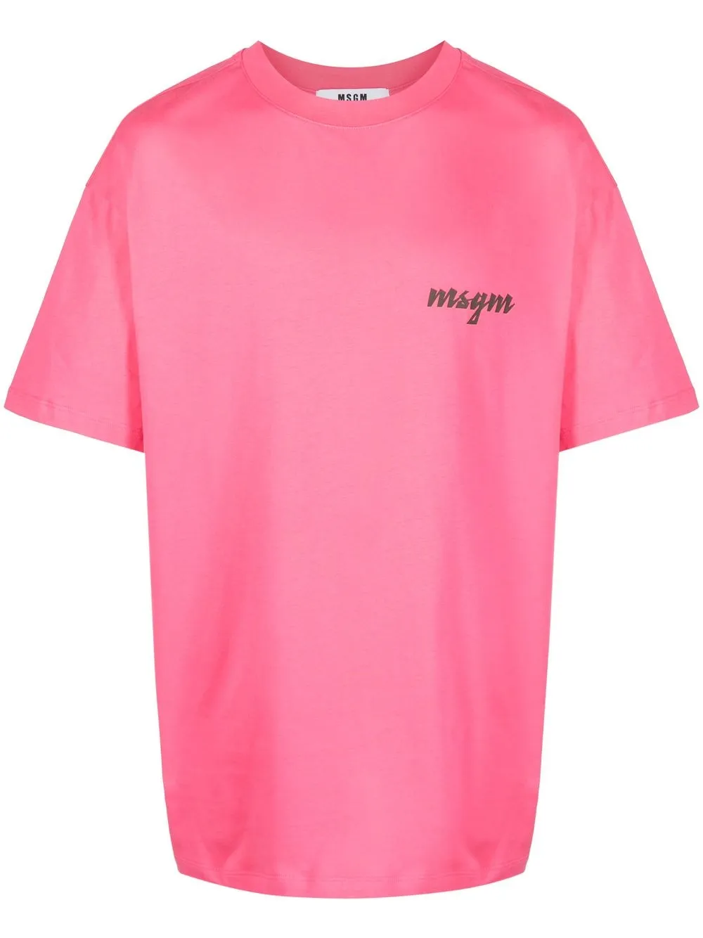 

MSGM playera con logo estampado - Rosado
