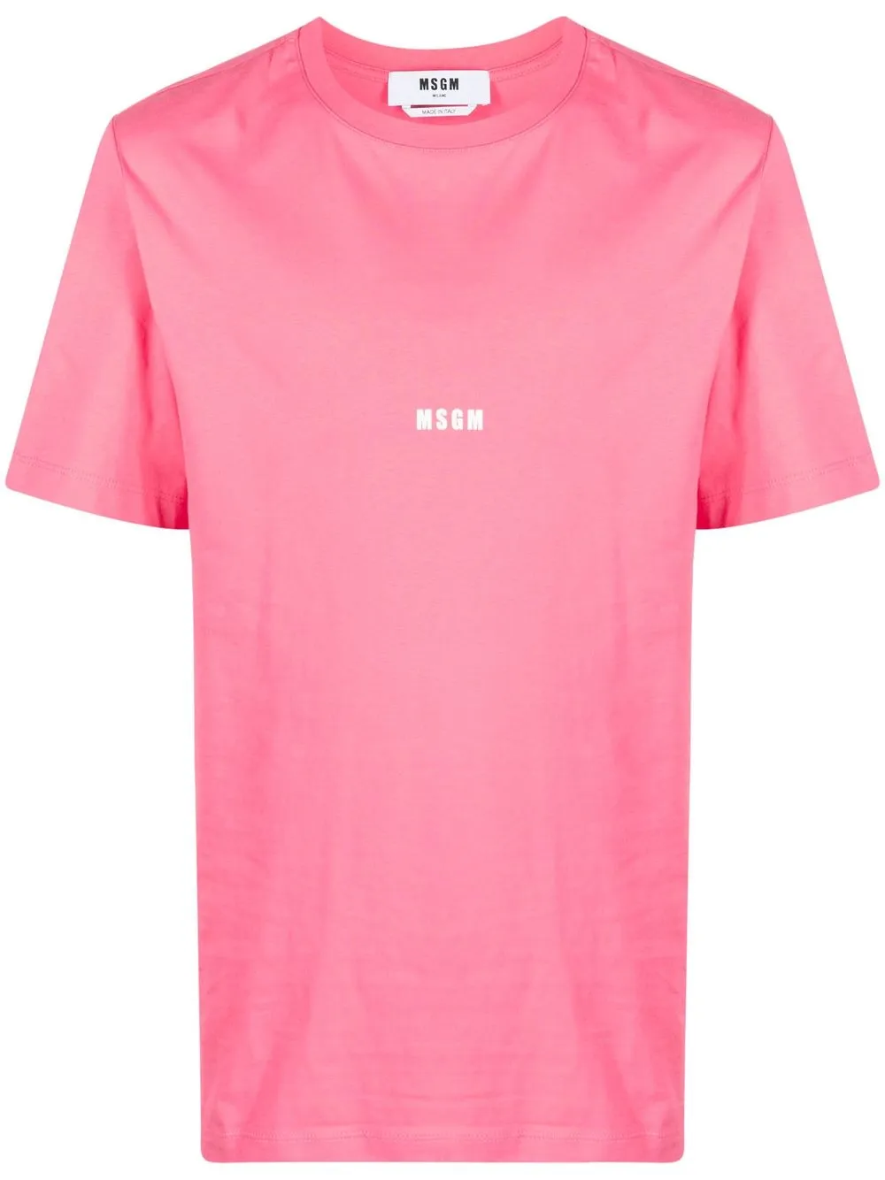 

MSGM logo-print detail T-shirt - Pink