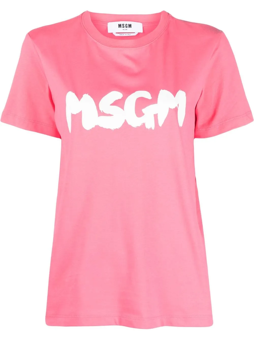 

MSGM playera con logo estampado - Rosado
