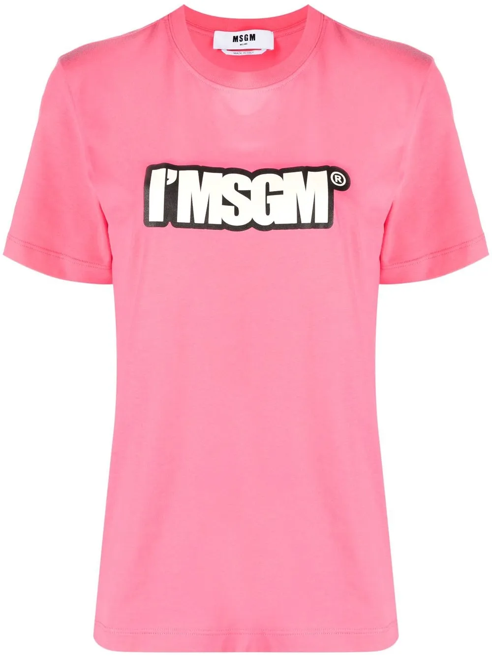 

MSGM playera con logo estampado - Rosado