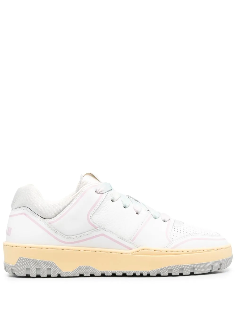 

MSGM panelled low-top sneakers - White