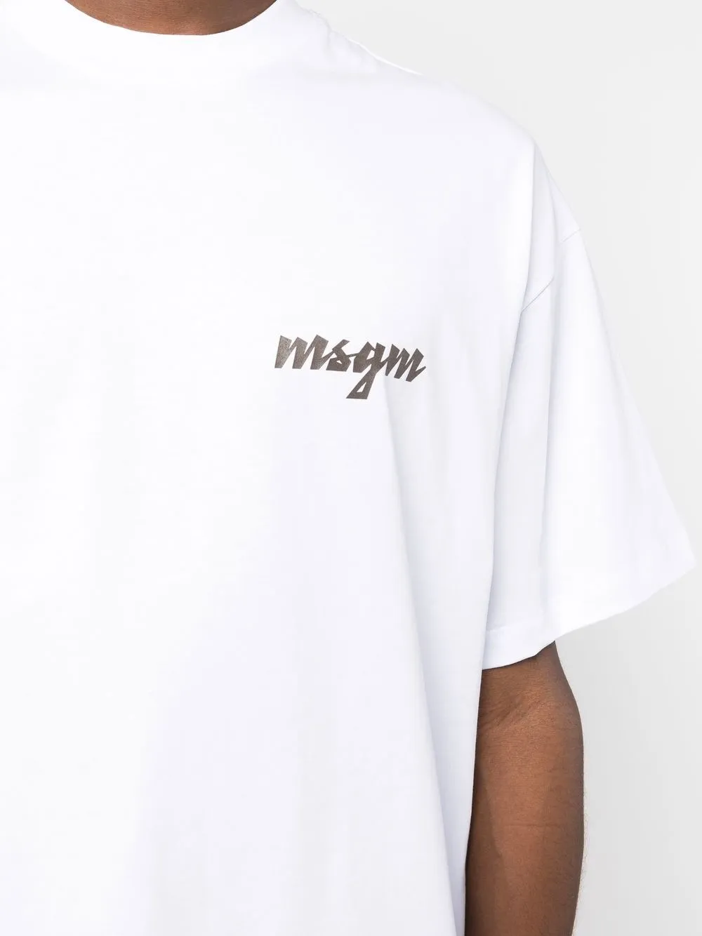 Msgm Logo-print T-shirt In White