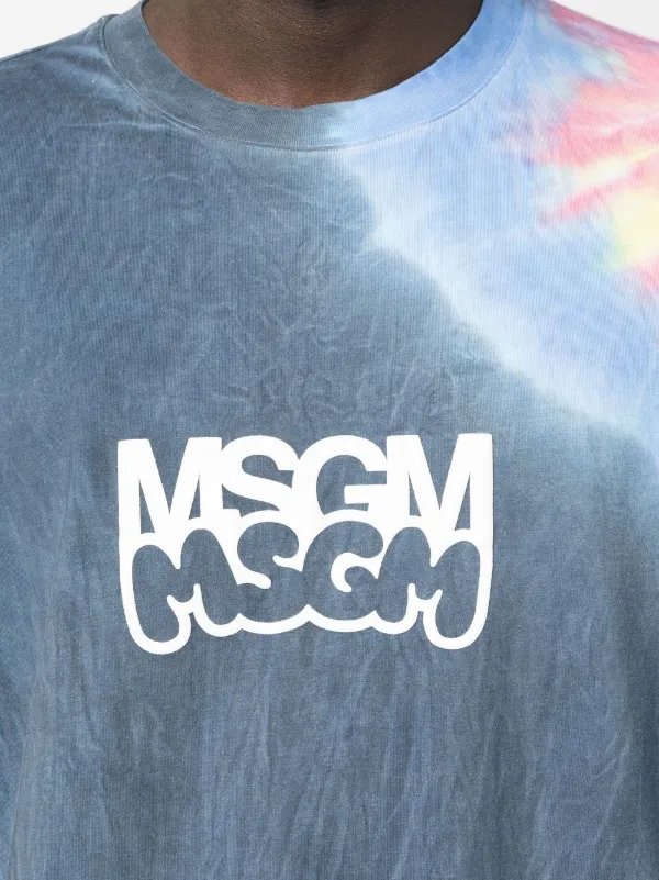 MSGM タイダイ Tシャツ | ブルー | FARFETCH JP