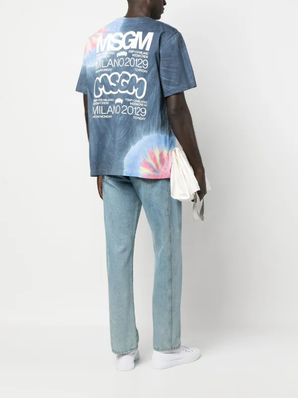 MSGM タイダイ Tシャツ | ブルー | FARFETCH JP
