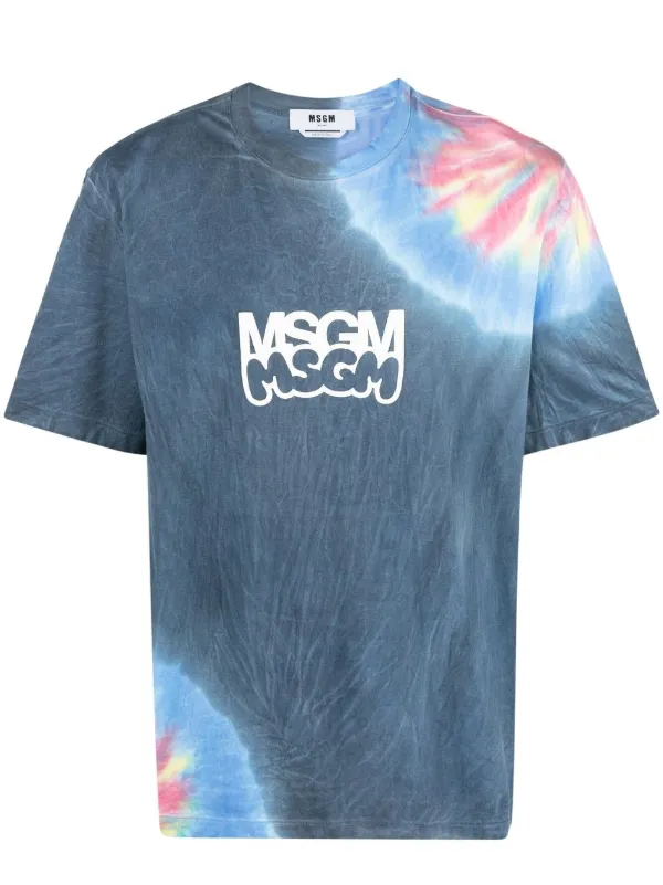 MSGM タイダイ Tシャツ | ブルー | FARFETCH JP