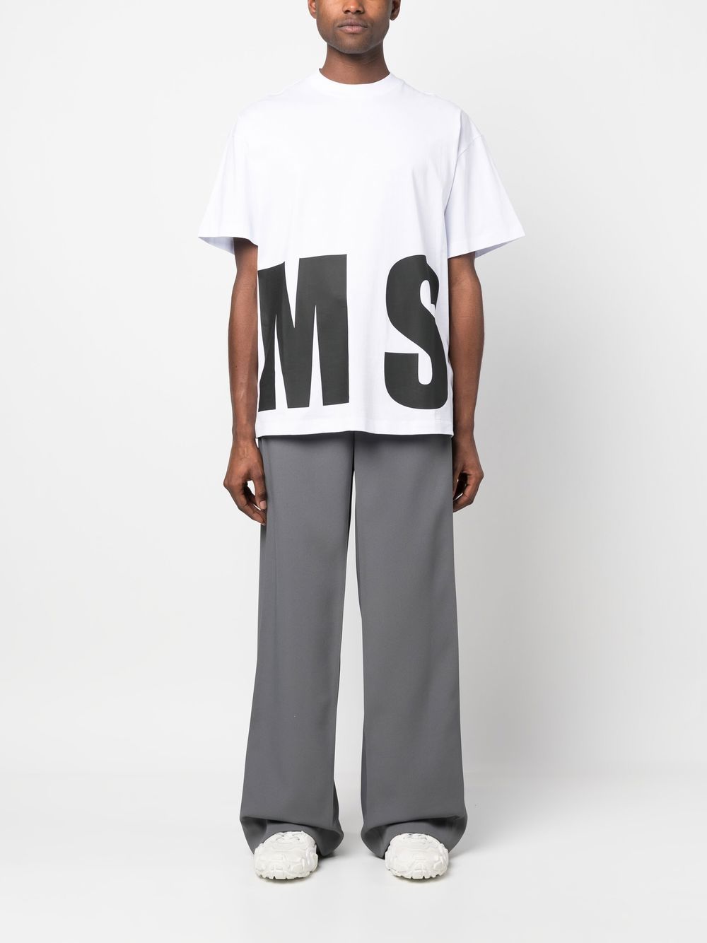 MSGM T-shirt met logoprint - Wit