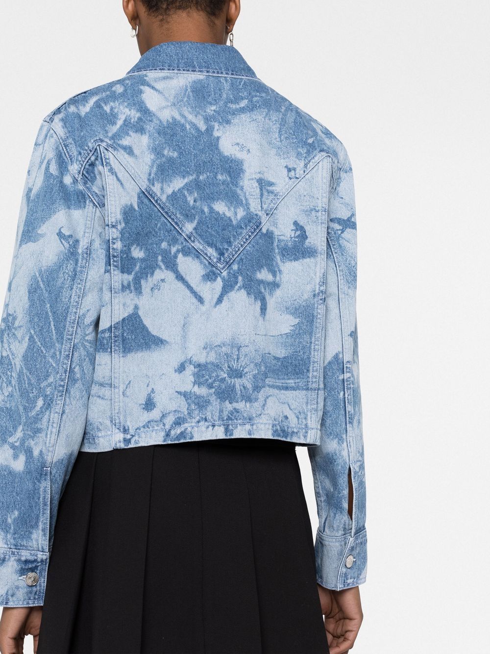 MSGM Tie Dye Denim Jacket