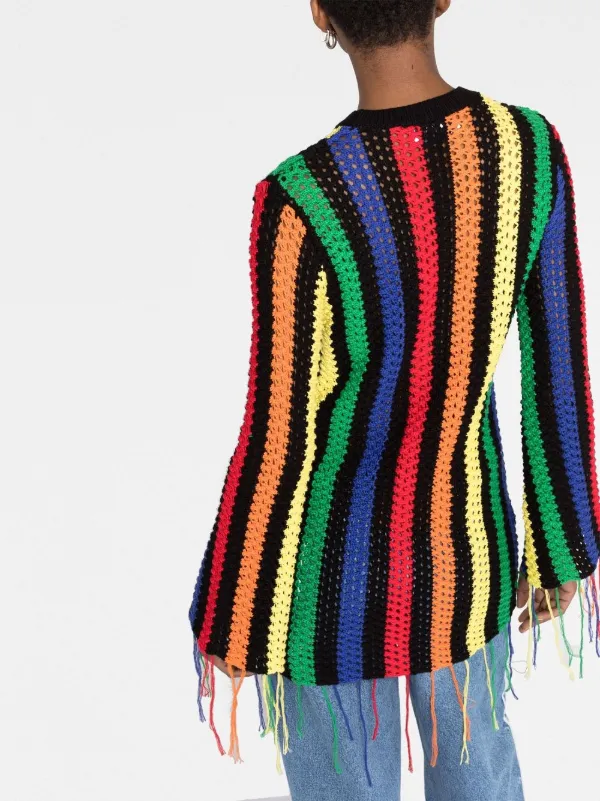 Msgm fringe sweater on sale