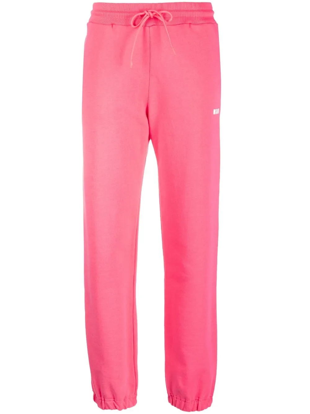 

MSGM logo-print drawstring track pants - Pink