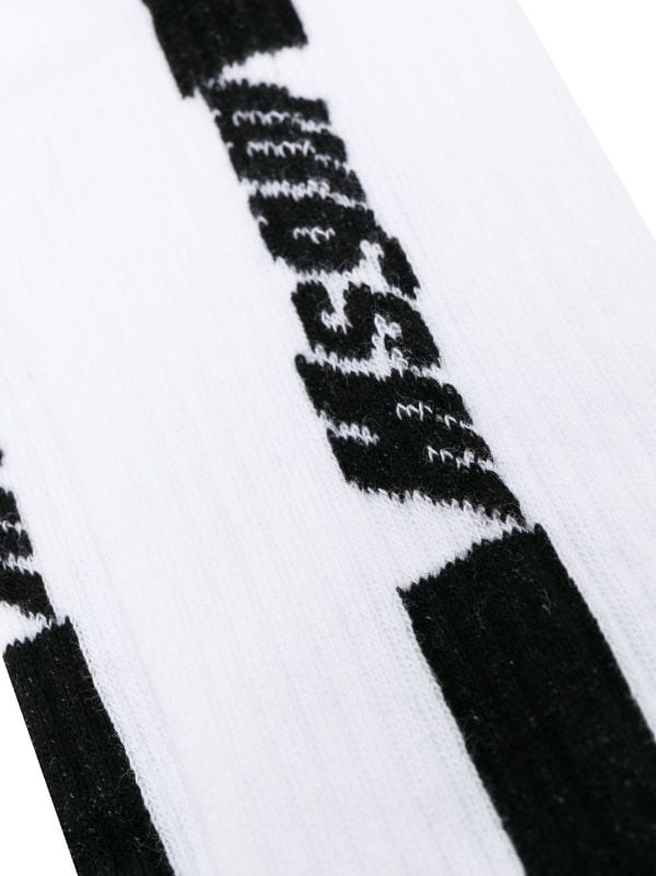 MSGM intarsia-logo Knitted Socks - Farfetch
