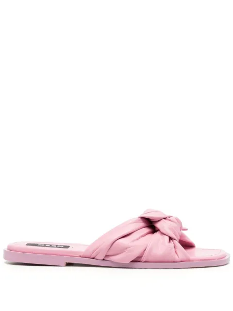 MSGM knot-strap leather sandals