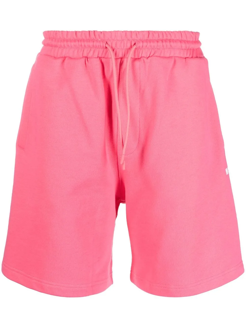 

MSGM logo-print cotton track shorts - Pink