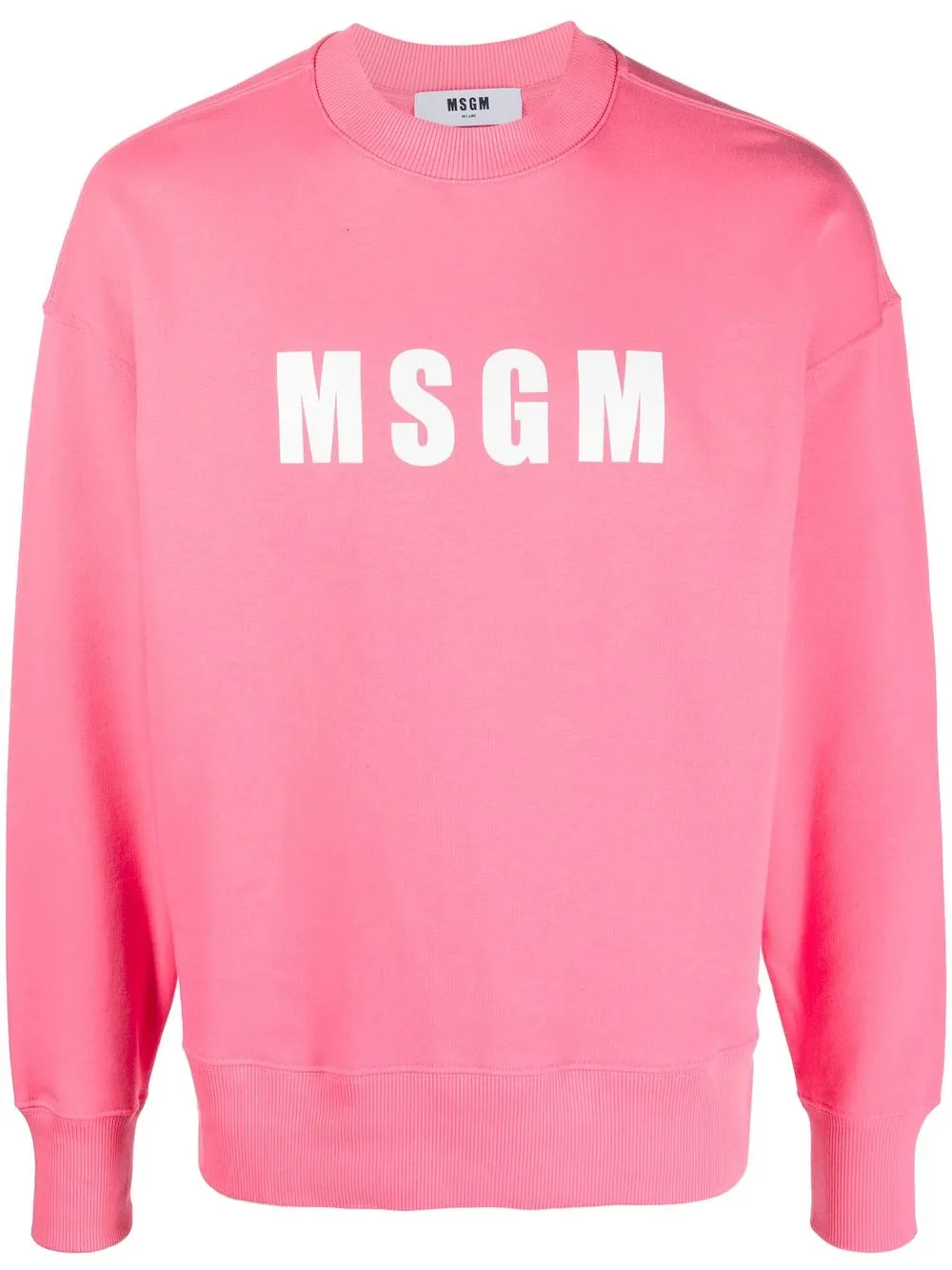 

MSGM logo-print crew-neck sweatshirt - Pink