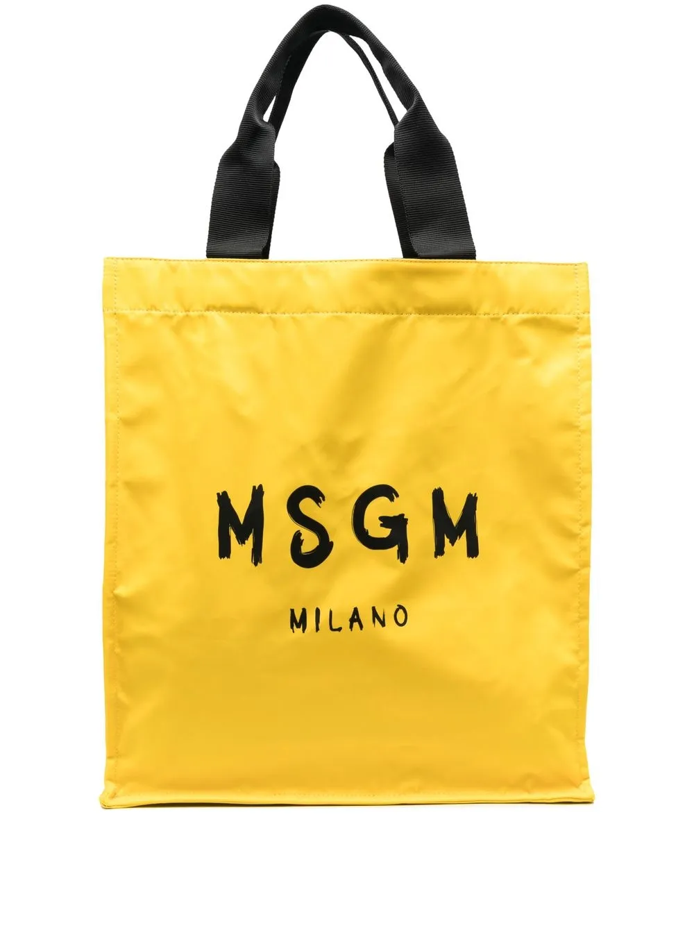 

MSGM logo-print tote bag - Yellow