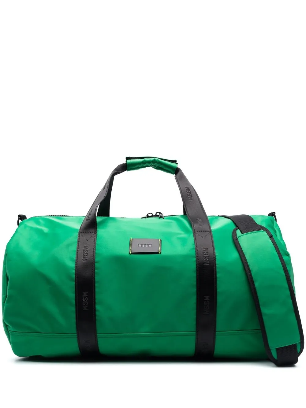 

MSGM logo-patch holdall bag - Green