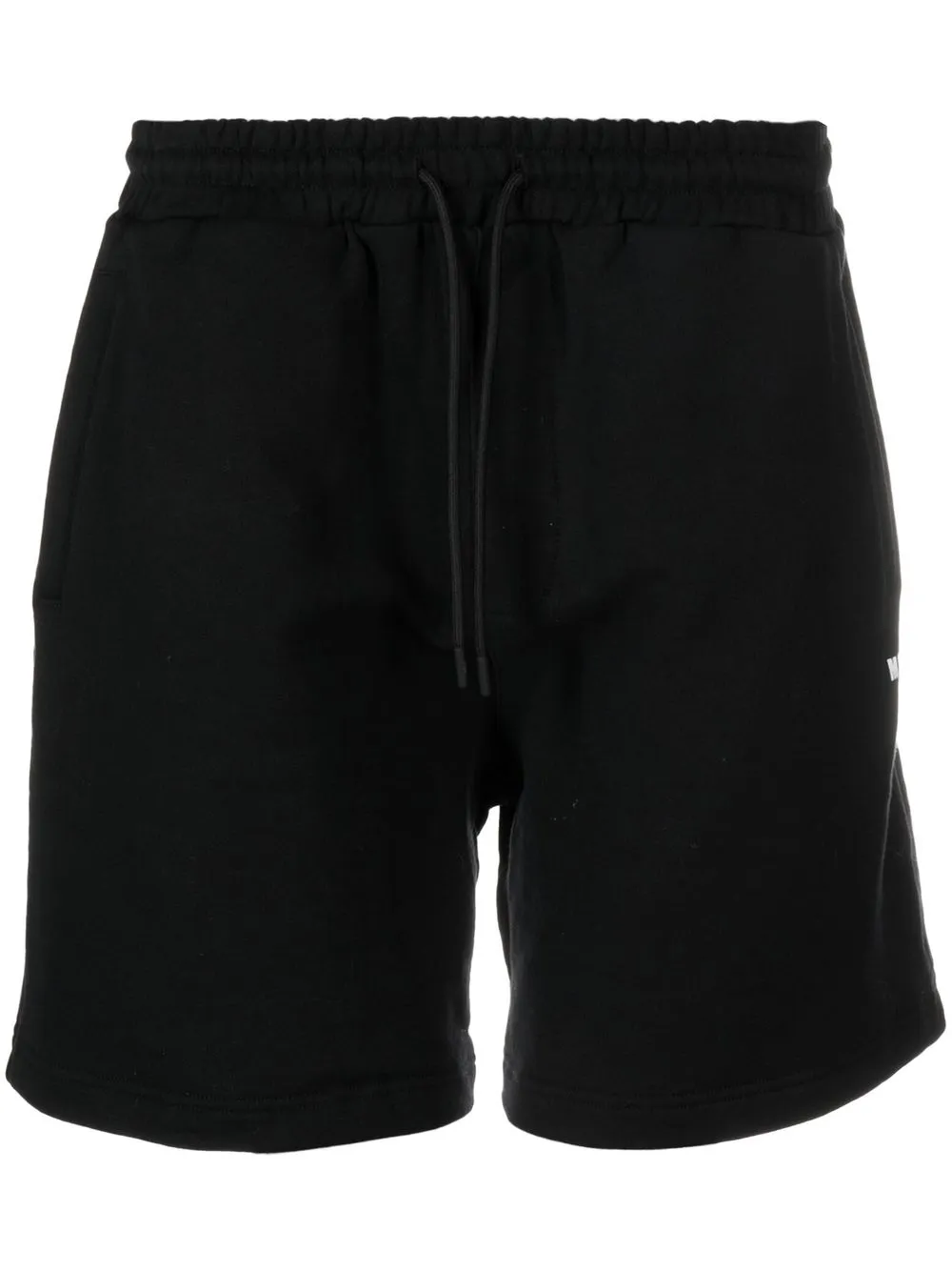 

MSGM logo-print cotton track shorts - Black