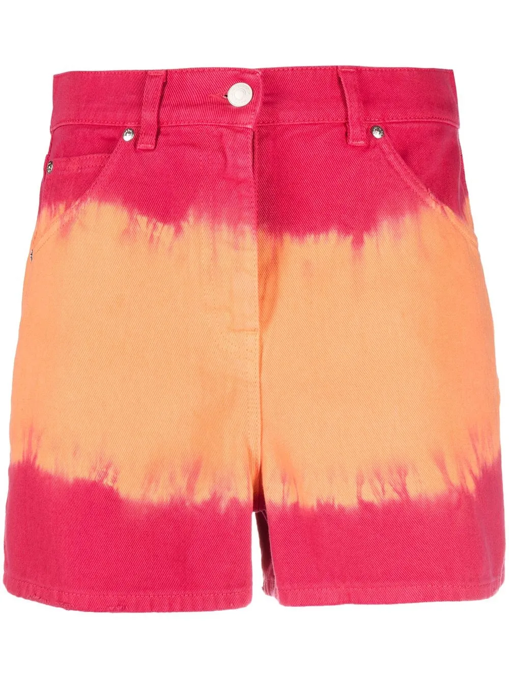 

MSGM tie-dye denim shorts - Pink