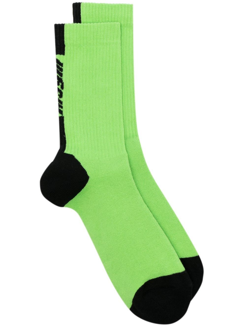 MSGM intarsia-logo Knitted Socks - Farfetch