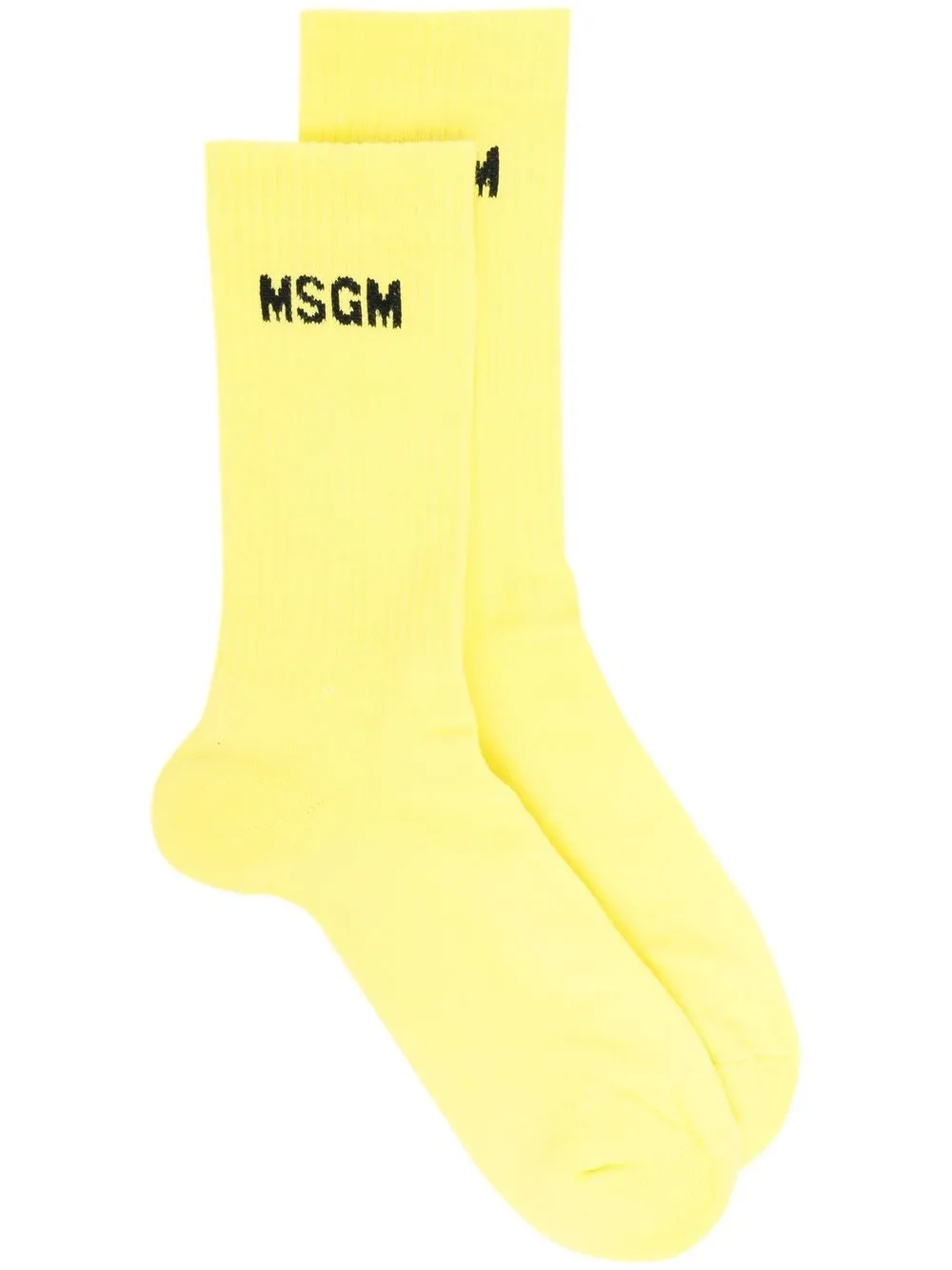 

MSGM intarsia-knit ankle socks - Yellow