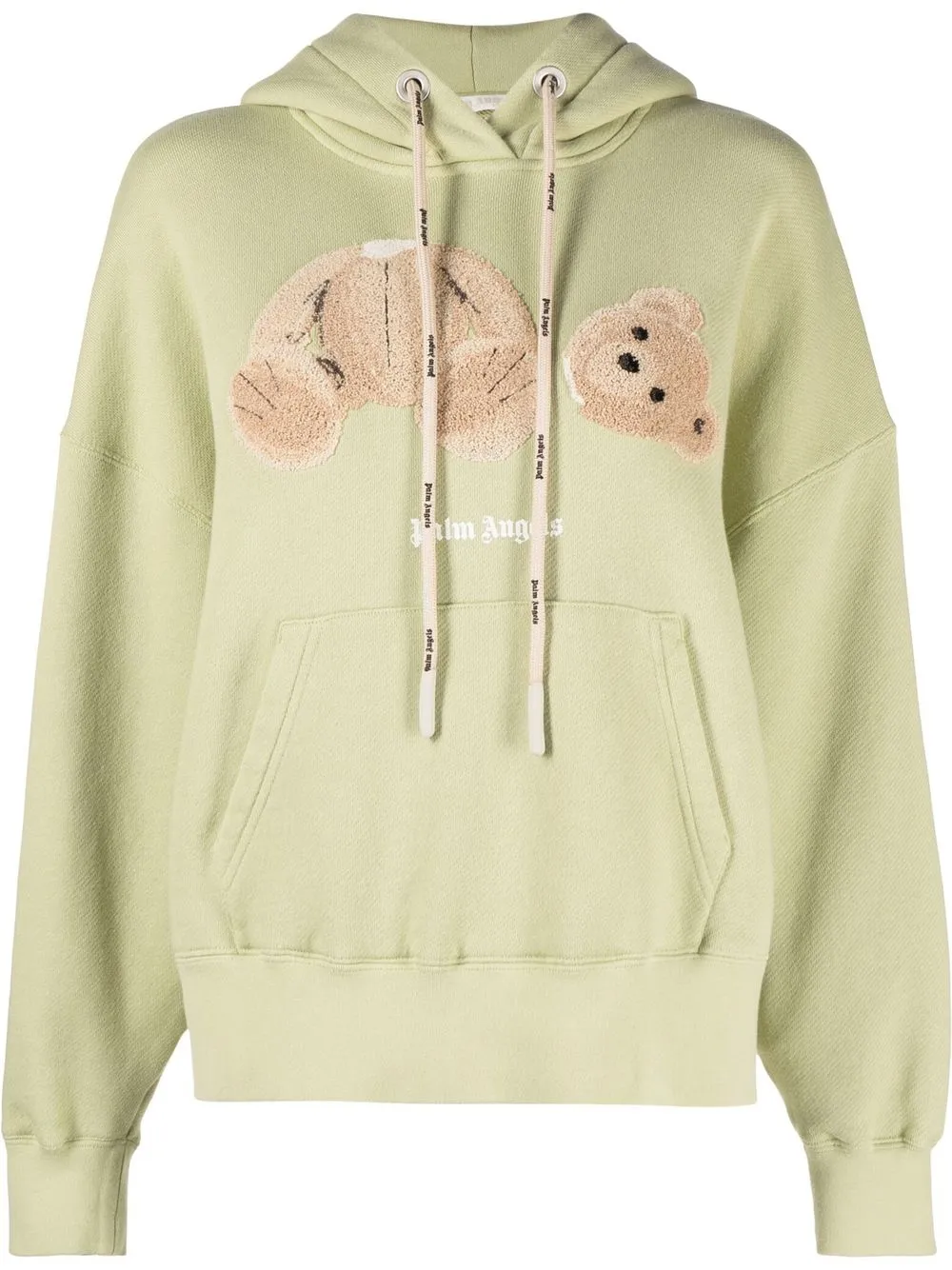 

Palm Angels hoodie con logo y cordones - Verde