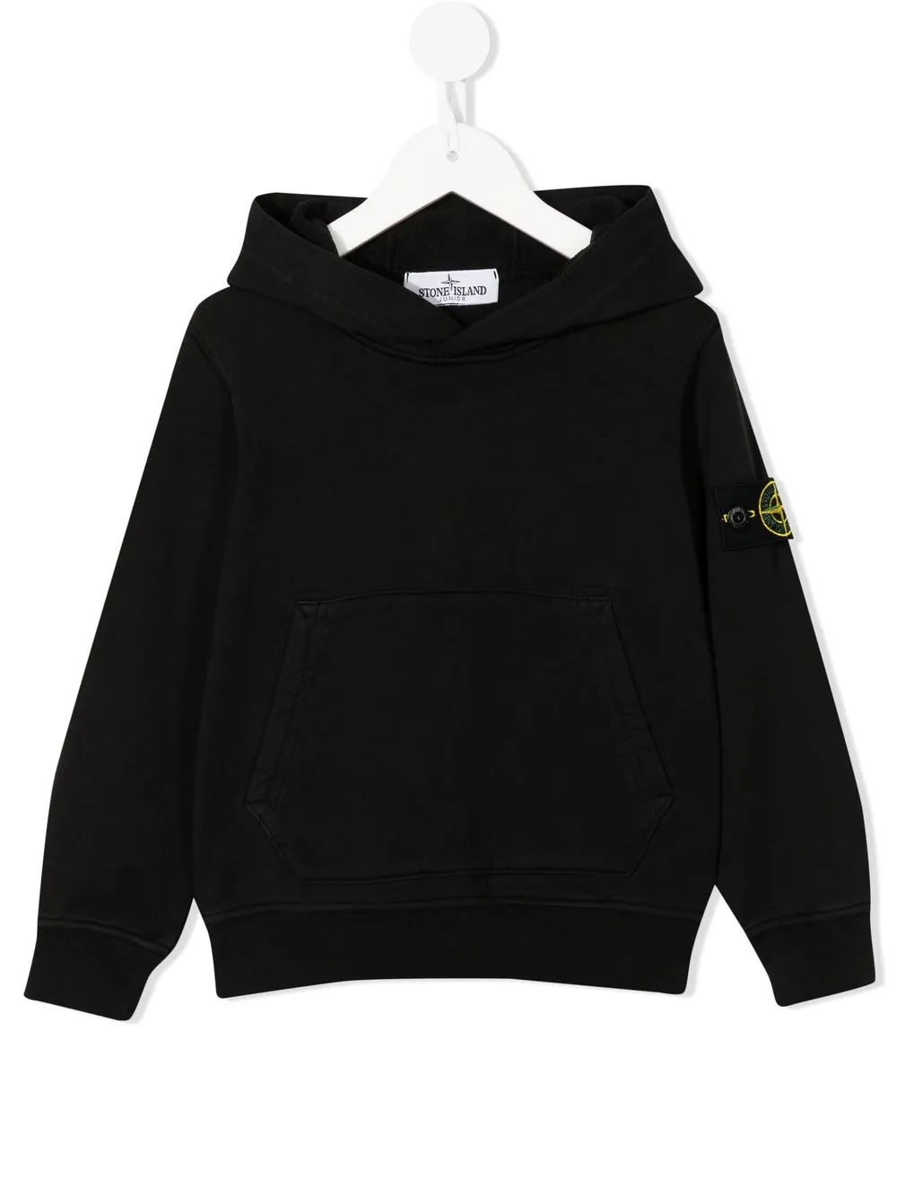 

Stone Island Junior hoodie con distintivo Compass - Negro