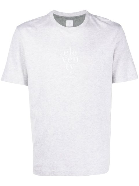 Eleventy logo-print T-shirt - Farfetch