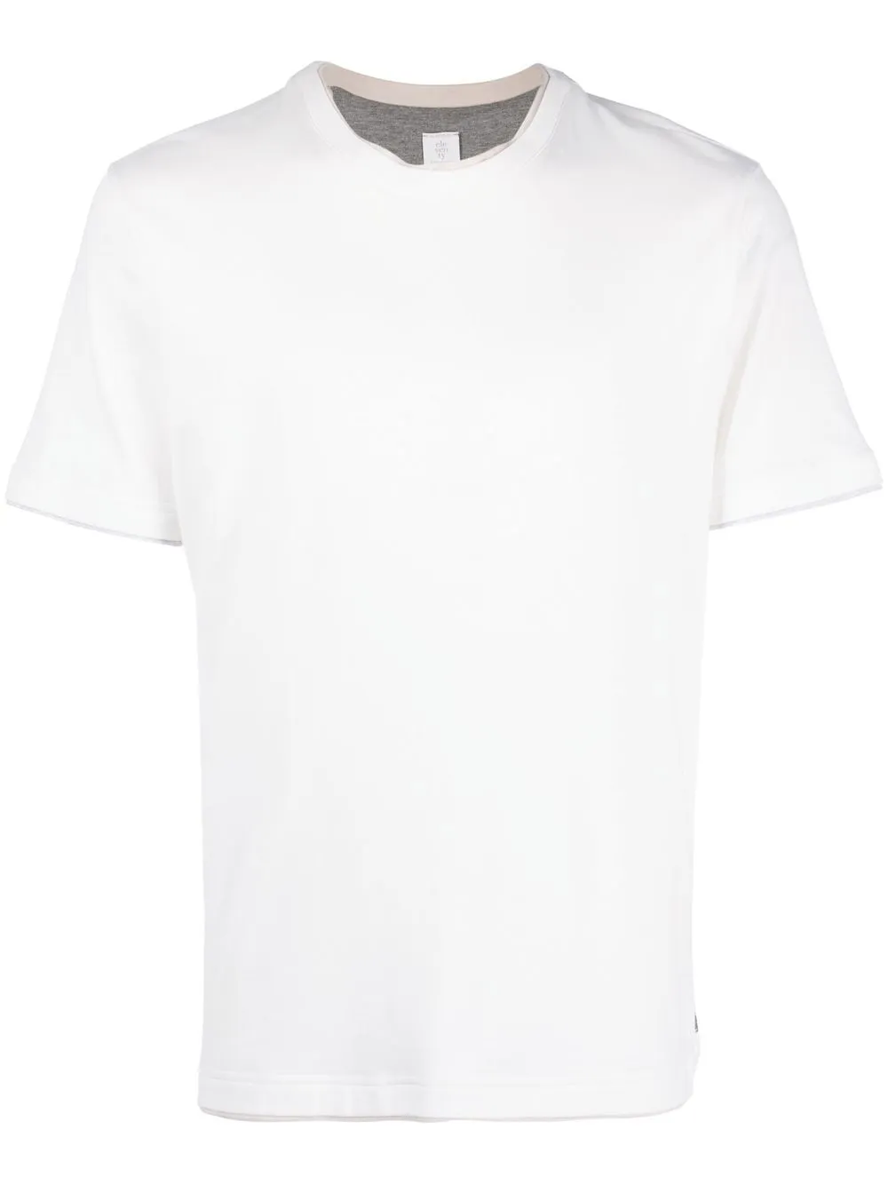 

Eleventy contrasting-trim detail T-shirt - White