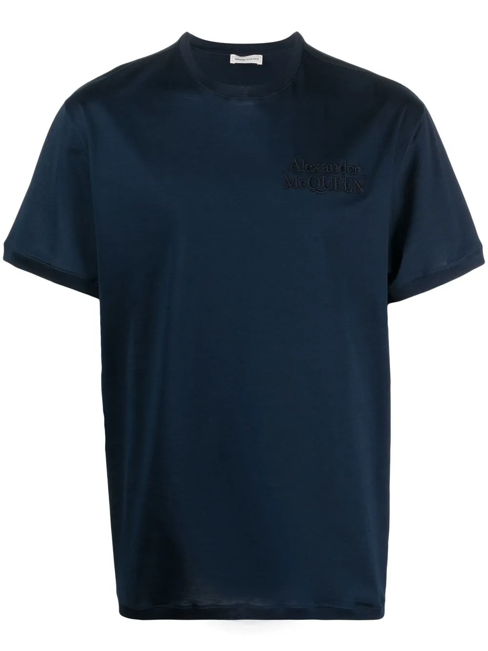 

Alexander McQueen playera con logo bordado - Azul