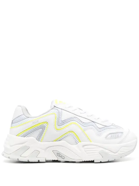 MSGM panelled low-top sneakers