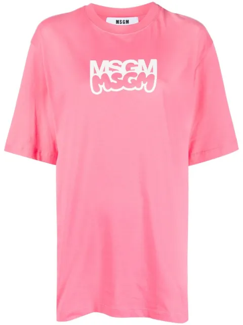 MSGM logo-print cotton T-shirt