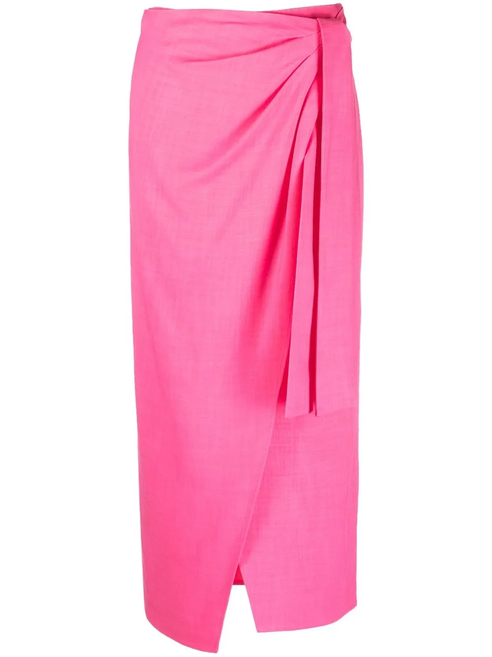 

MSGM wrap-design midi skirt - Pink