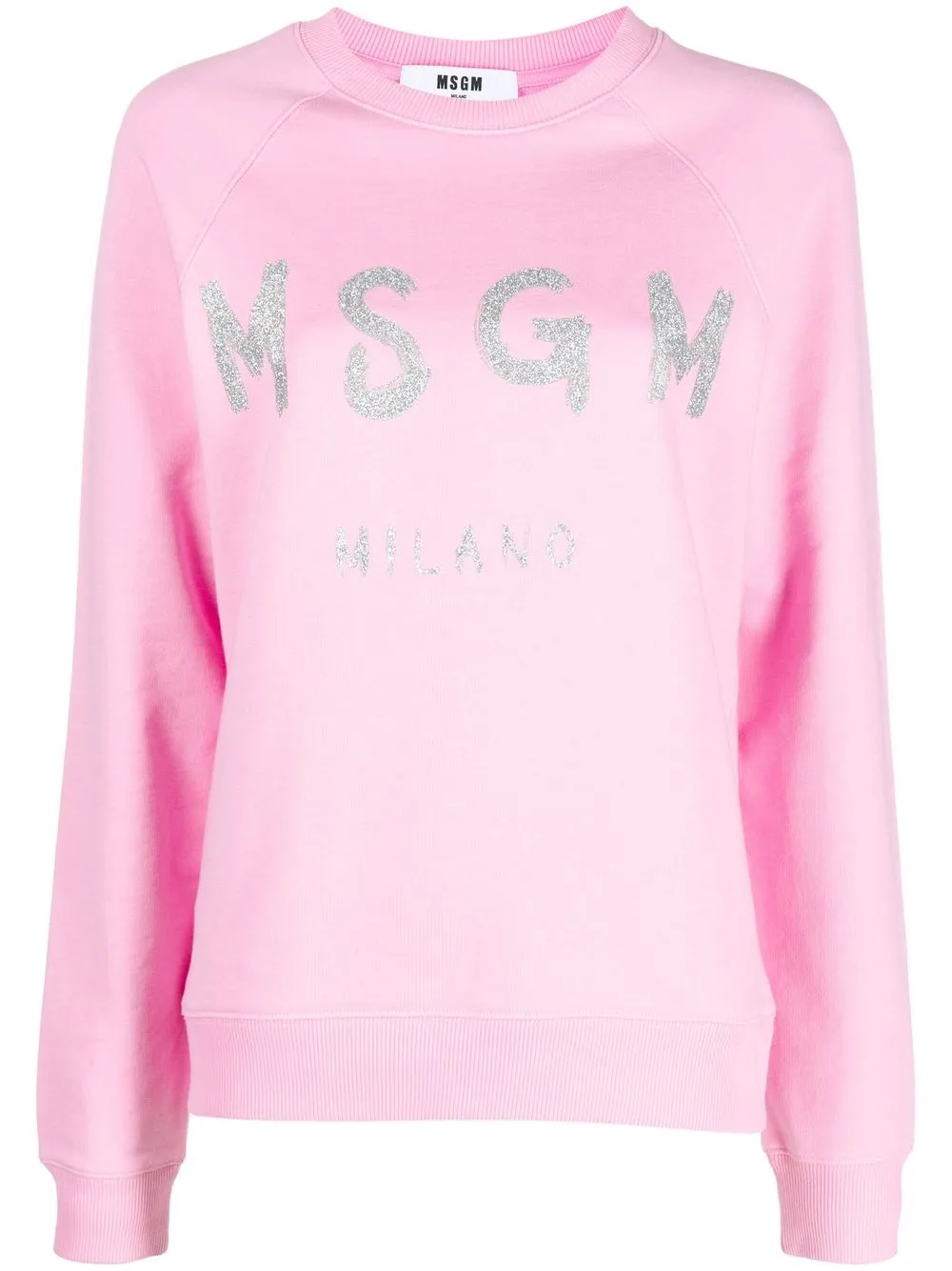 

MSGM sudadera con logo estampado - Rosado