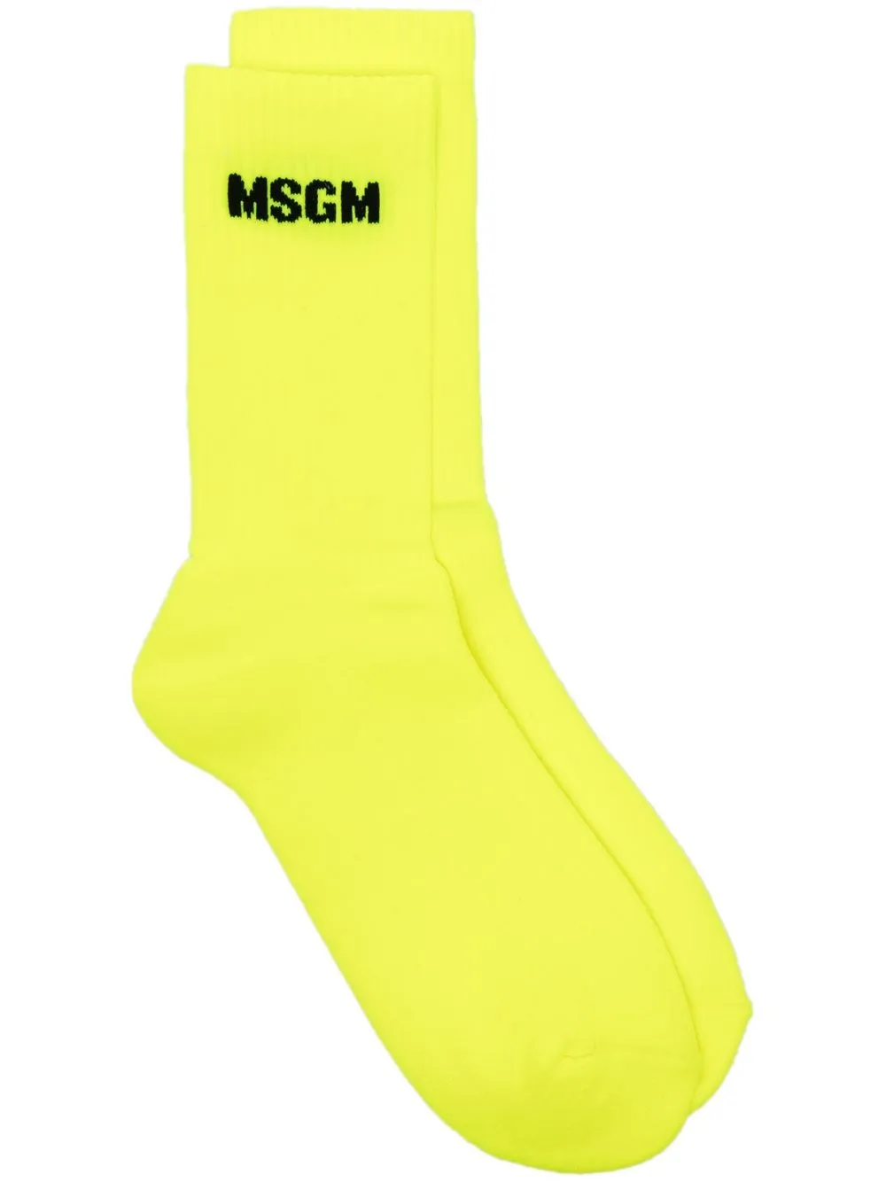 

MSGM intarsia-knit ankle socks - Yellow