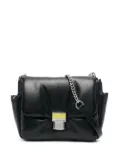 MSGM puffer click shoulder bag - Black