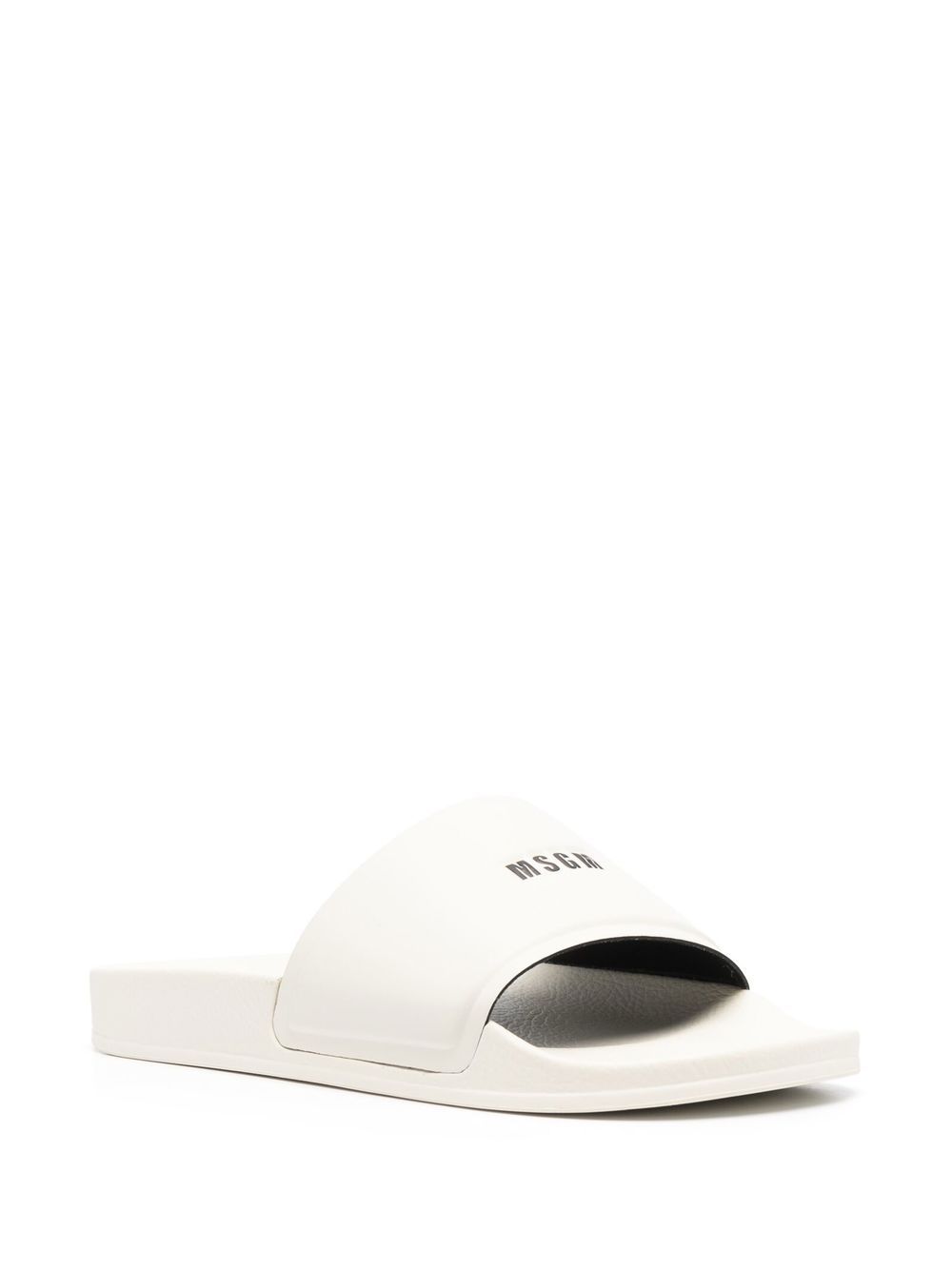 MSGM Slippers met logoprint - Beige