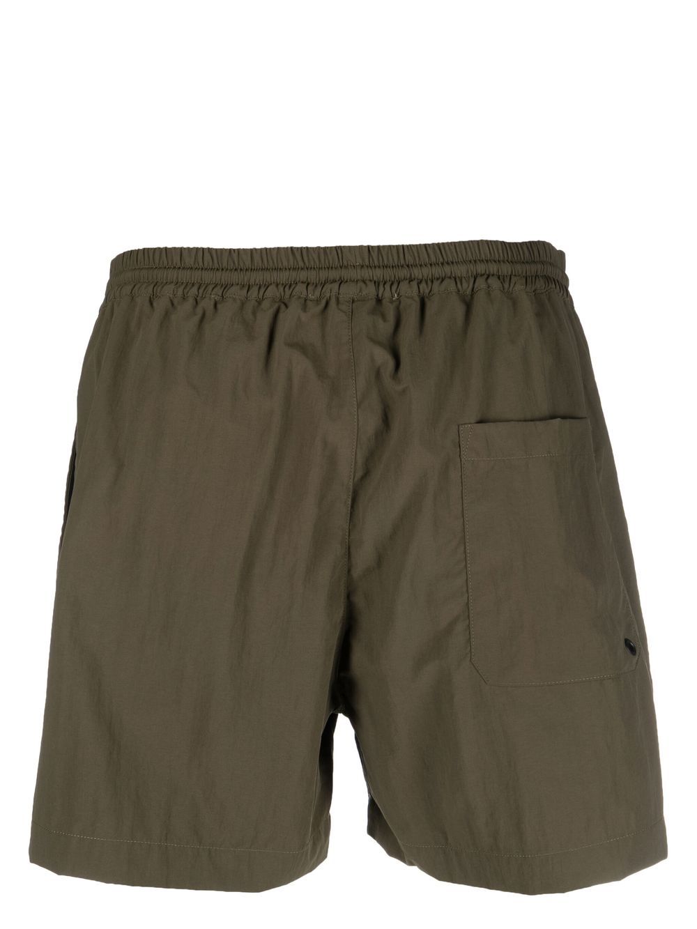 MSGM Shorts met logoprint - Groen