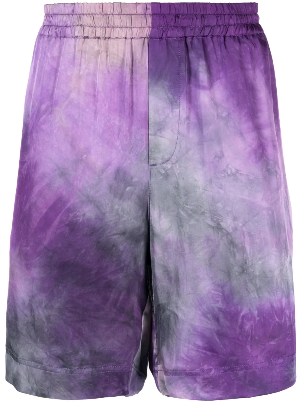 MSGM tie-dye track shorts | Purple | Image 1