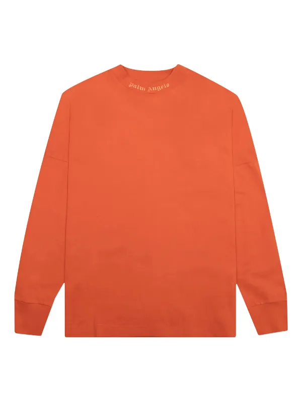 Palm Angels logo-print Sweatshirt | Orange | FARFETCH