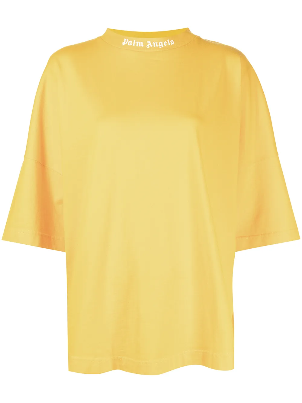 

Palm Angels logo-print loose-fit T-shirt - Yellow