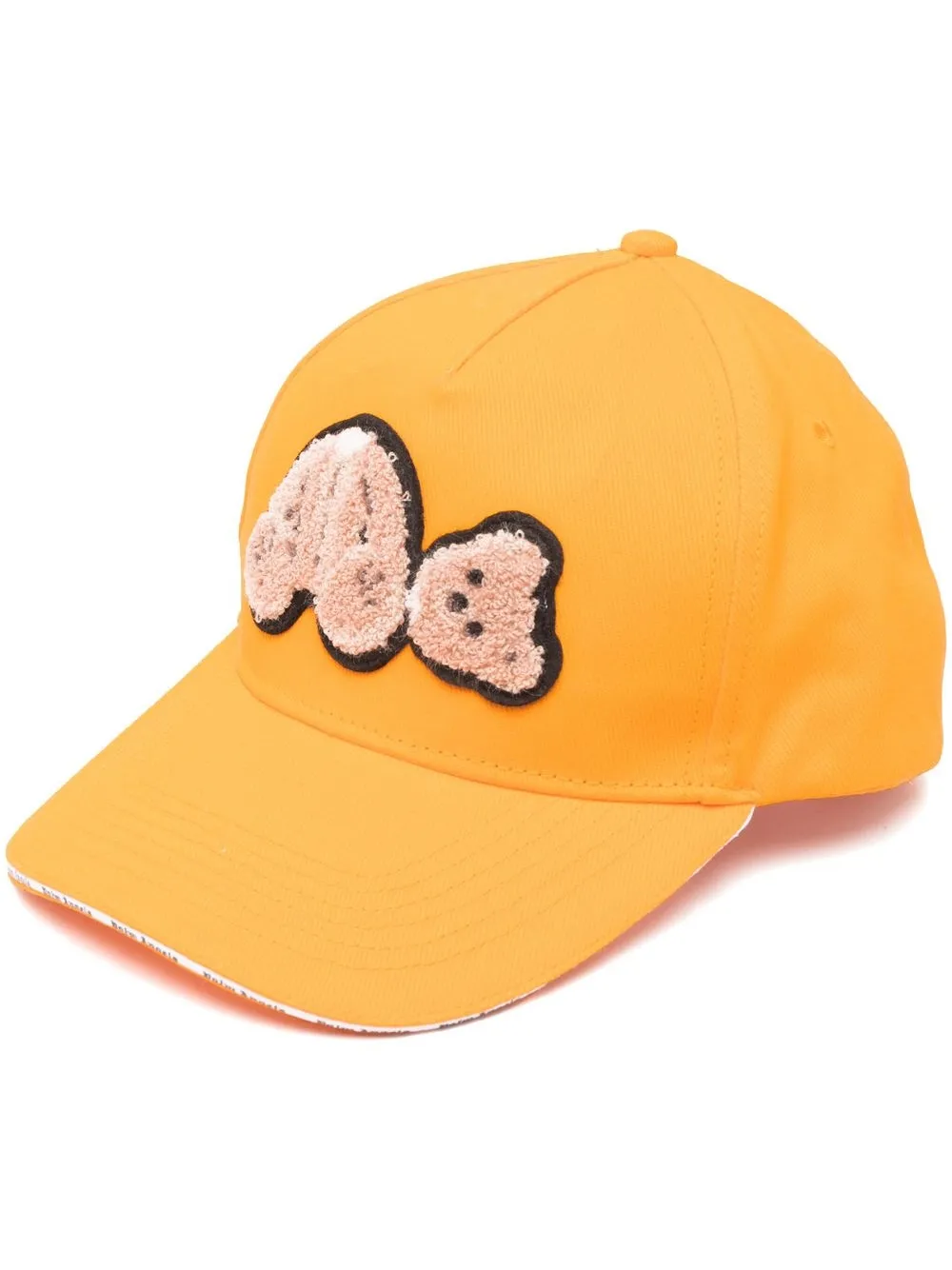 

Palm Angels Bear patch distressed-effect cap - Yellow