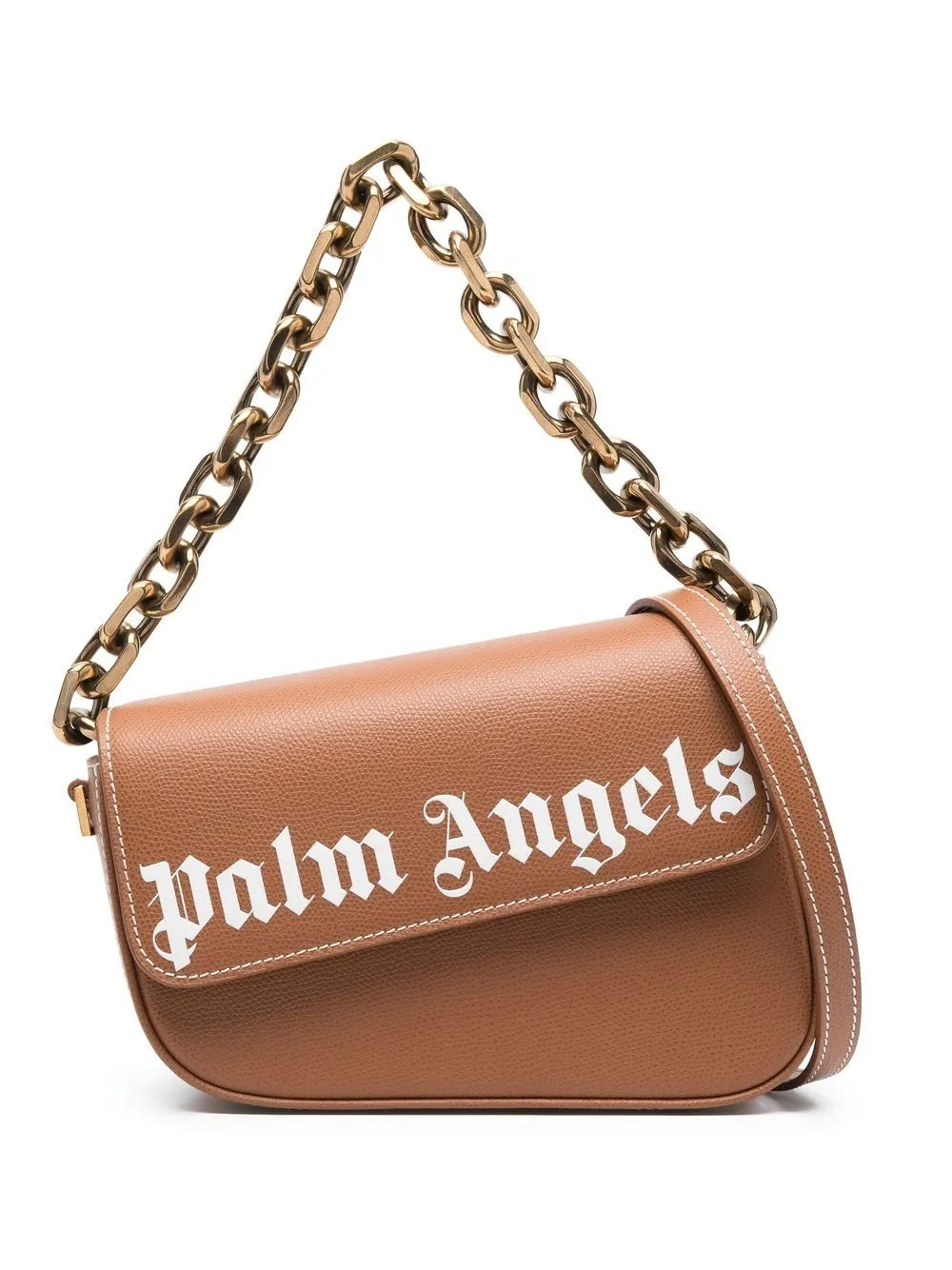 

Palm Angels bolsa de hombro Crash con logo estampado - BROWN WHITE