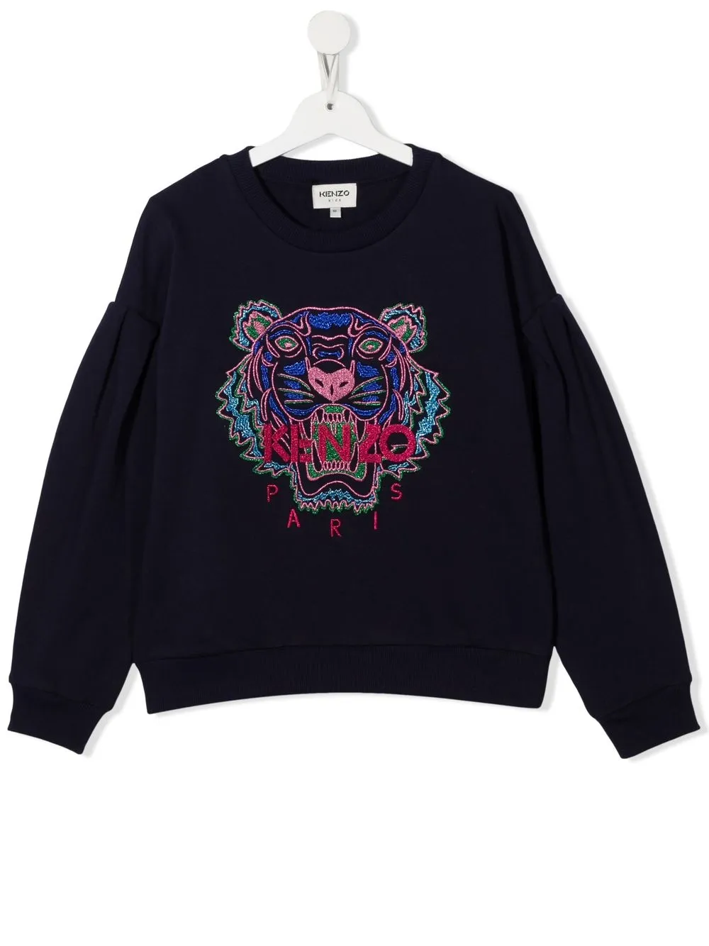 

Kenzo Kids logo embroidered sweatshirt - BLU