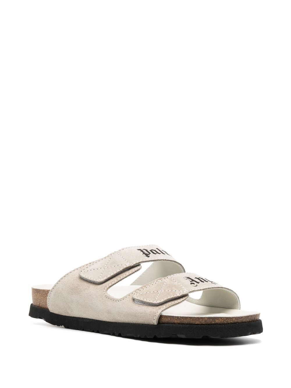 Palm Angels Sandalen met logoprint - Beige