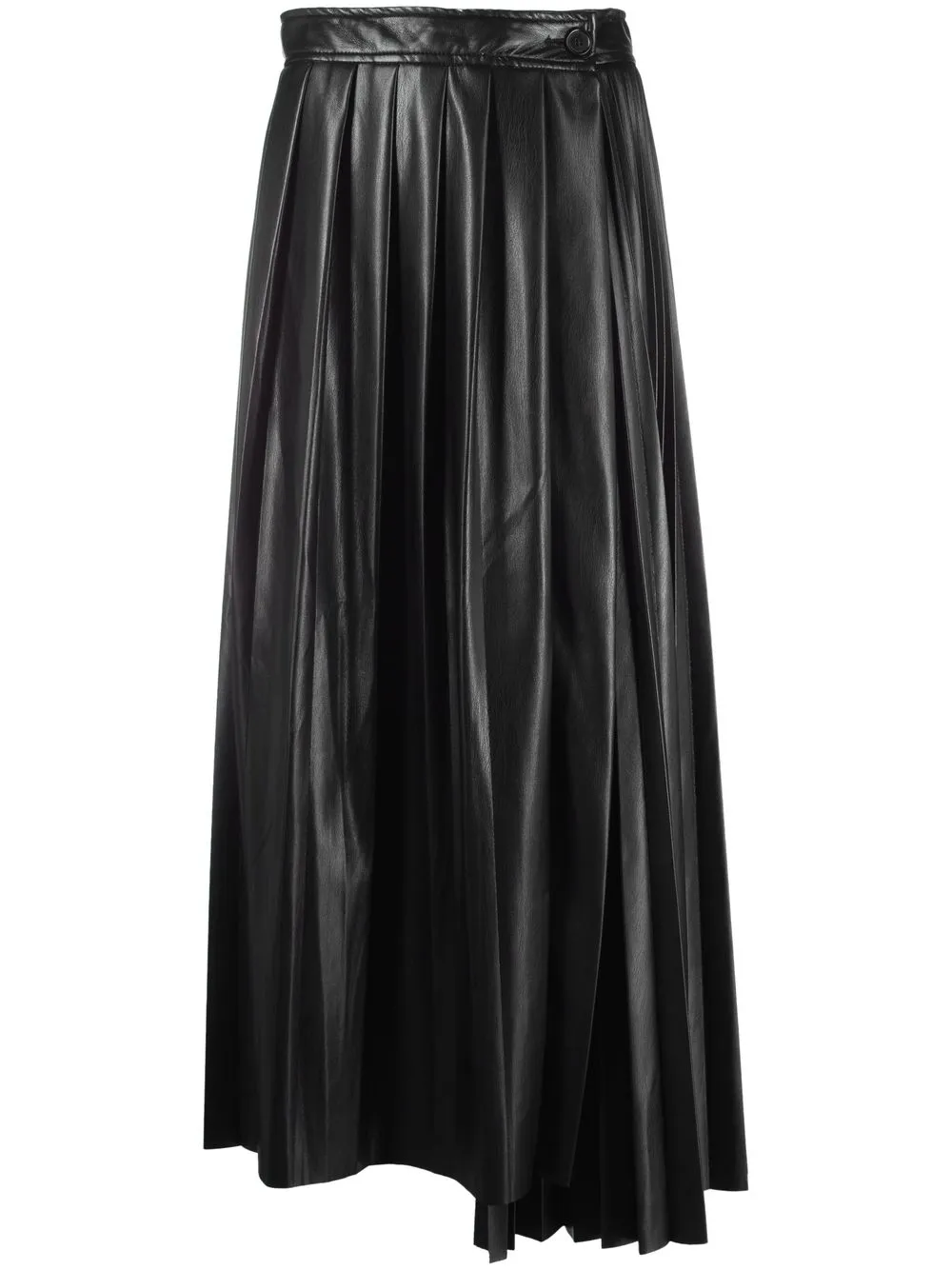 

MSGM high-waist pleated long skirt - Black