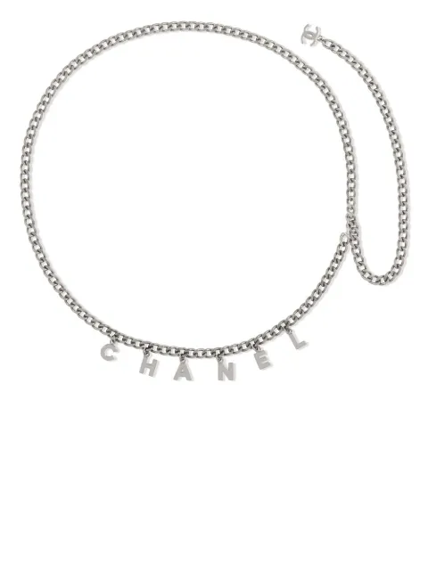 CHANEL Pre-Owned 2011 logo lettering chain belt