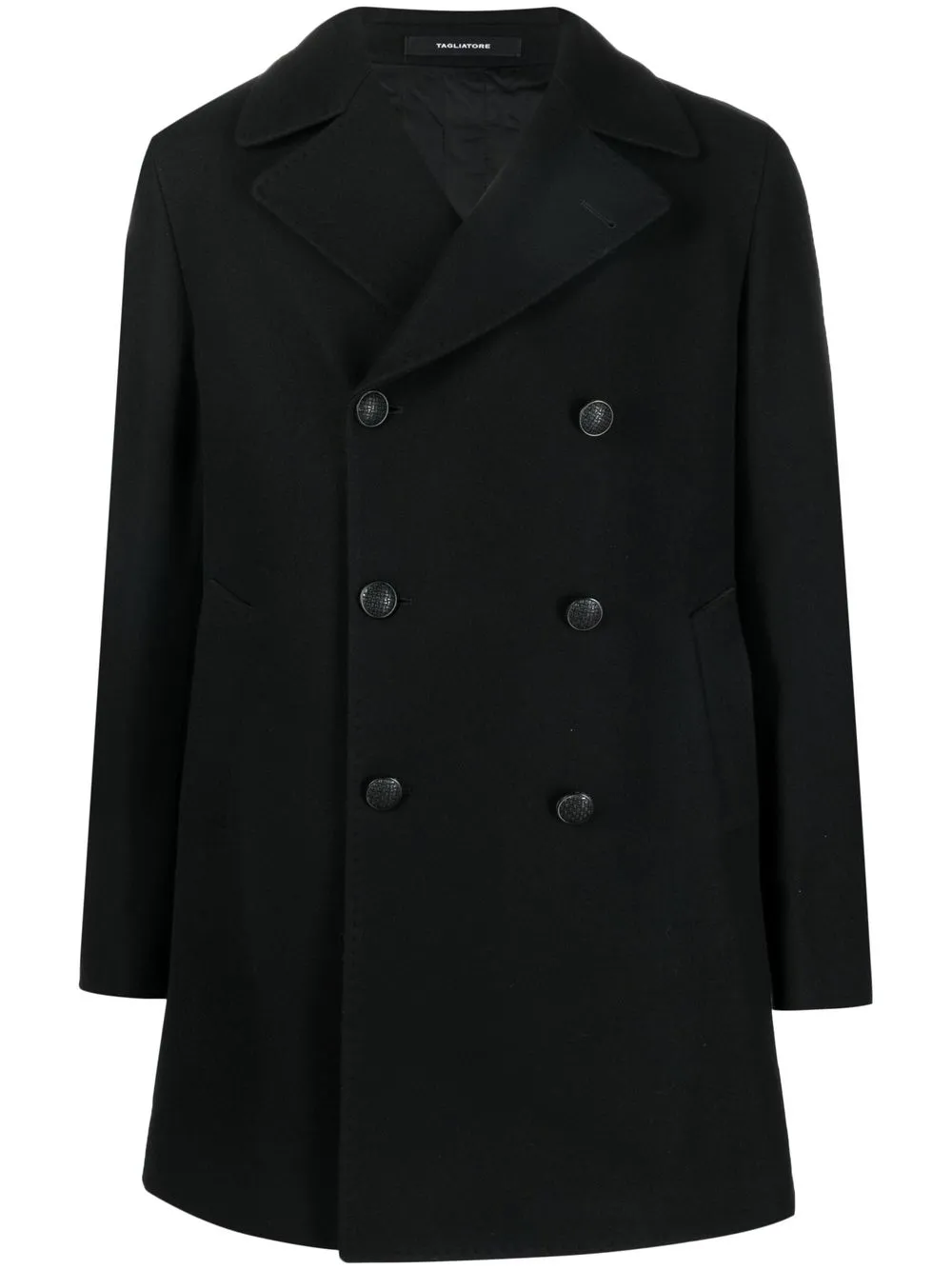 

Tagliatore abrigo con doble botonadura - Negro
